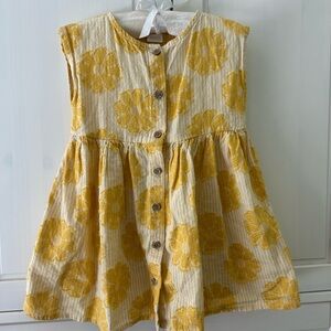 NEXT Kids Floral Jacquard Sleeveless Dress